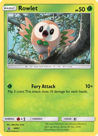 Rowlet SM01/248 - SM Black Star Promos Holofoil - Poke-Collect