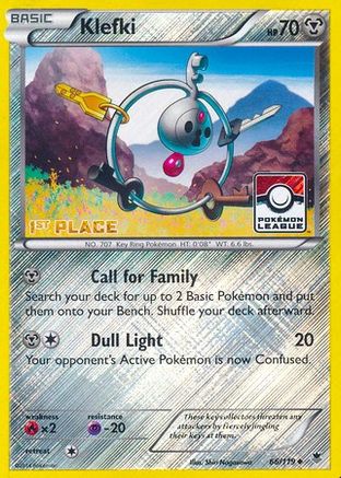 Klefki - 66/119 (Pokemon League) [1st Place] 66 - League & Championship Cards Reverse Holofoil - Poke-Collect