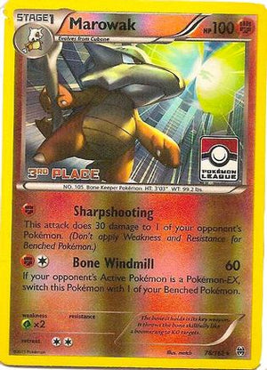 Marowak - 78/162 (Pokemon League) [3rd Place] 78 - League & Championship Cards Reverse Holofoil - Poke-Collect