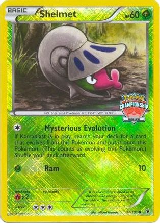 Shelmet - 11/101 (Championship Series) 11 - League & Championship Cards Reverse Holofoil - Poke-Collect