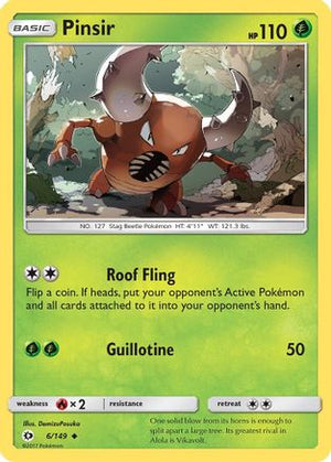 Pinsir 6/149 - Sun & Moon - Poke-Collect