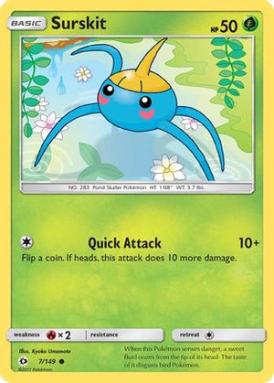 Surskit 7/149 - Sun & Moon - Poke-Collect