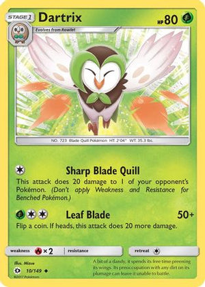 Dartrix 10/149 - Sun & Moon Reverse Holofoil