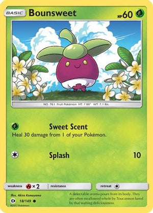 Bounsweet 18/149 - SM Base Set Reverse Holofoil - Poke-Collect