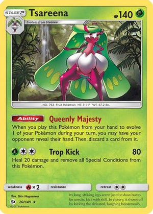 Tsareena 20/149 - Sun & Moon Holofoil - Poke-Collect
