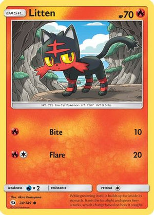Litten 24/149 - Sun & Moon - Poke-Collect