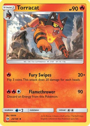 Torracat 25/149 - Sun & Moon Reverse Holofoil - Poke-Collect