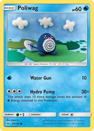 Poliwag 30/149 - SM Base Set - Poke-Collect