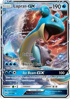 Lapras-GX 35/149 - Sun & Moon Holofoil - Poke-Collect