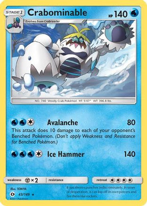 Crabominable 43/149 - SM Base Set - Poke-Collect