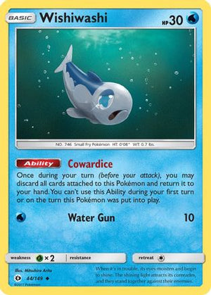Wishiwashi 44/149 - Sun & Moon Reverse Holofoil - Poke-Collect