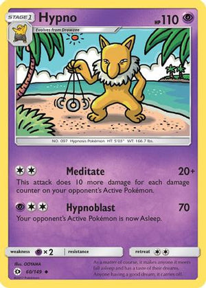 Hypno 60/149 - SM Base Set - Poke-Collect