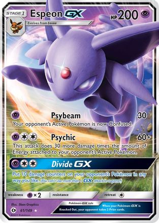 Espeon GX 61/149 - SM Base Set Holofoil - Poke-Collect