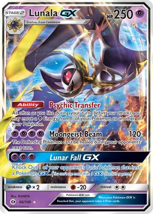 Lunala GX 66/149 - SM Base Set Holofoil - Poke-Collect