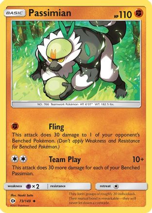 Passimian 73/149 - SM Base Set Reverse Holofoil - Poke-Collect