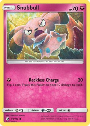 Snubbull 90/149 - Sun & Moon Reverse Holofoil - Poke-Collect