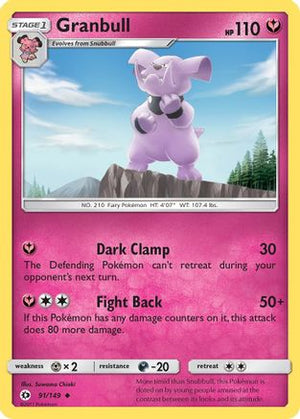 Granbull 91/149 - SM Base Set Reverse Holofoil - Poke-Collect