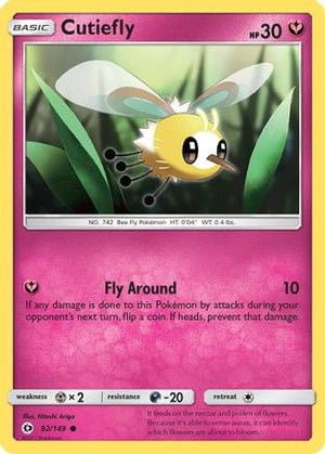 Cutiefly 92/149 - SM Base Set Reverse Holofoil - Poke-Collect