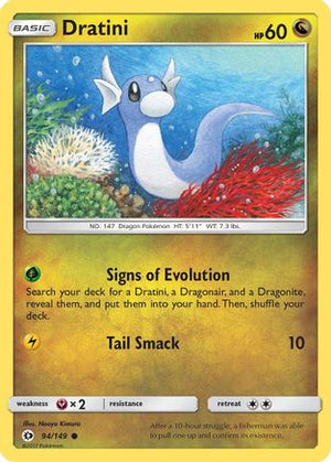 Dratini 94/149 - SM Base Set Reverse Holofoil - Poke-Collect