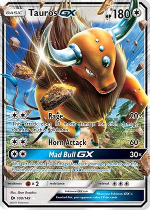 Tauros-GX 100/149 - Sun & Moon Holofoil - Poke-Collect