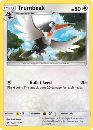 Trumbeak 107/149 - Sun & Moon - Poke-Collect