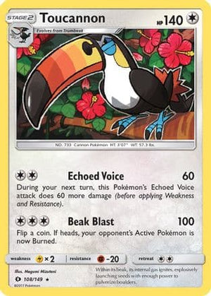 Toucannon 108/149 - Sun & Moon - Poke-Collect