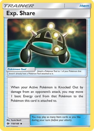 Exp. Share 118/149 - SM Base Set - Poke-Collect