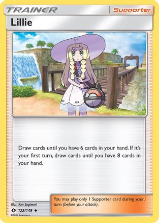Lillie 122/149 - SM Base Set Reverse Holofoil - Poke-Collect