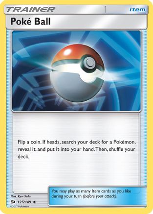 Poke Ball 125/149 - SM Base Set Reverse Holofoil - Poke-Collect