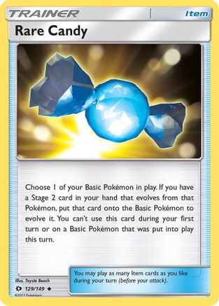 Rare Candy 129/149 - SM Base Set Reverse Holofoil - Poke-Collect