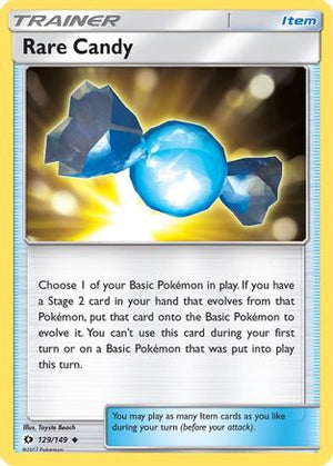 Rare Candy 129/149 - SM Base Set Reverse Holofoil - Poke-Collect