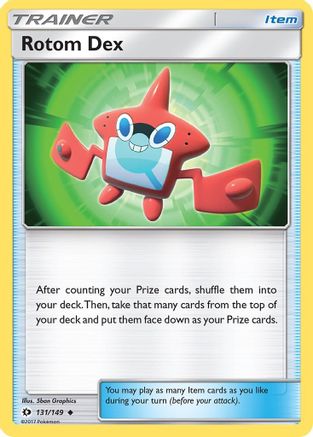 Rotom Dex 131/149 - SM Base Set Reverse Holofoil - Poke-Collect