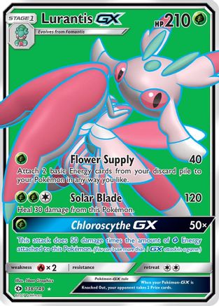 Lurantis GX (Full Art) 138/149 - SM Base Set Holofoil - Poke-Collect