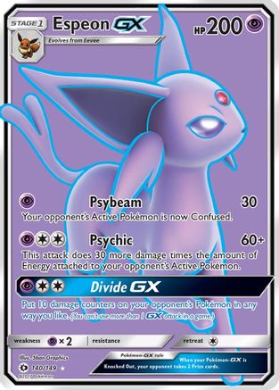 Espeon-GX 140/149 - Sun & Moon Holofoil - Poke-Collect
