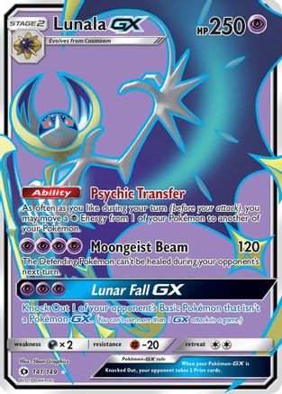 Lunala-GX 141/149 - Sun & Moon Holofoil - Poke-Collect