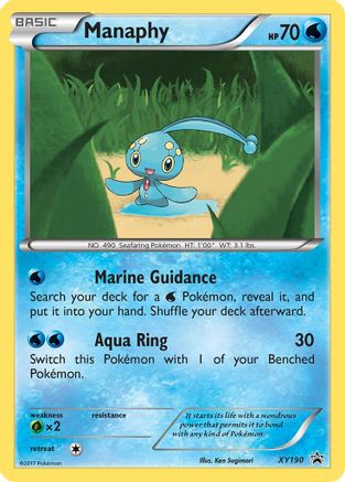 Manaphy XY190/211 - XY Black Star Promos Holofoil - Poke-Collect