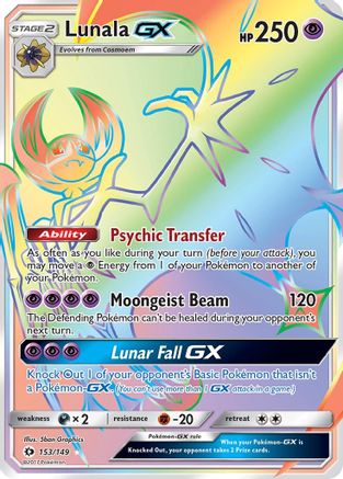 Lunala-GX 153/149 - Sun & Moon Holofoil - Poke-Collect