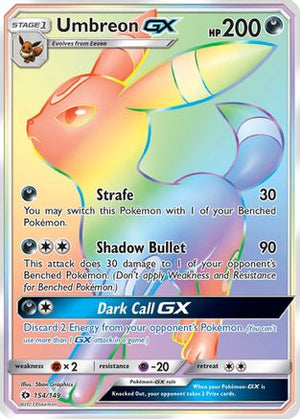 Umbreon-GX 154/149 - Sun & Moon Holofoil - Poke-Collect