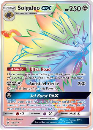 Solgaleo-GX 155/149 - Sun & Moon Holofoil - Poke-Collect