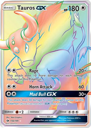 Tauros-GX 156/149 - Sun & Moon Holofoil - Poke-Collect