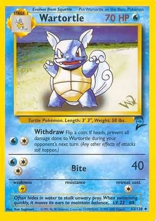 Wartortle [W Stamped] 63 - WoTC Promo - Poke-Collect