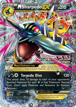 M Sharpedo-EX XY200/211 - XY Black Star Promos Holofoil - Poke-Collect