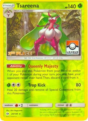 Tsareena - 20/149 (League Challenge) [3rd Place] 20 - League & Championship Cards Reverse Holofoil - Poke-Collect