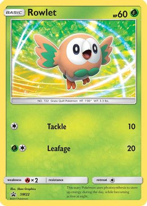 Rowlet SM22/248 - SM Black Star Promos Holofoil - Poke-Collect