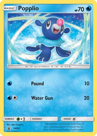 Popplio SM24/248 - SM Black Star Promos Holofoil - Poke-Collect