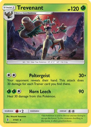 Trevenant 7/145 - Guardians Rising Reverse Holofoil - Poke-Collect