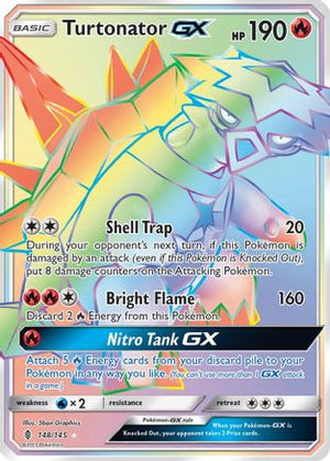 Turtonator-GX 148/145 - Guardians Rising Holofoil - Poke-Collect