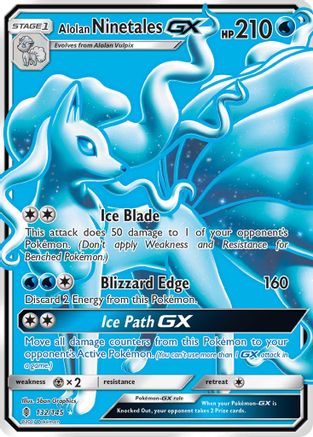 Alolan Ninetales-GX 132/145 - Guardians Rising Holofoil - Poke-Collect
