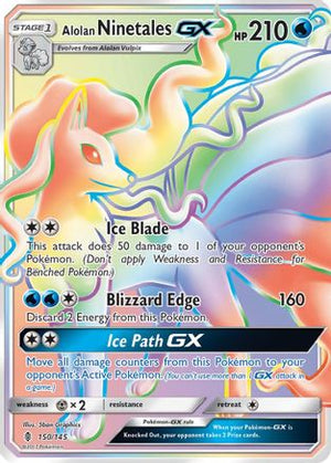 Alolan Ninetales-GX 150/145 - Guardians Rising Holofoil - Poke-Collect