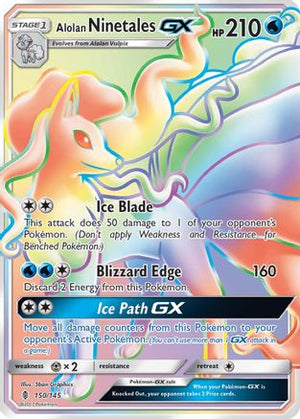 Alolan Ninetales-GX 150/145 - Guardians Rising Holofoil